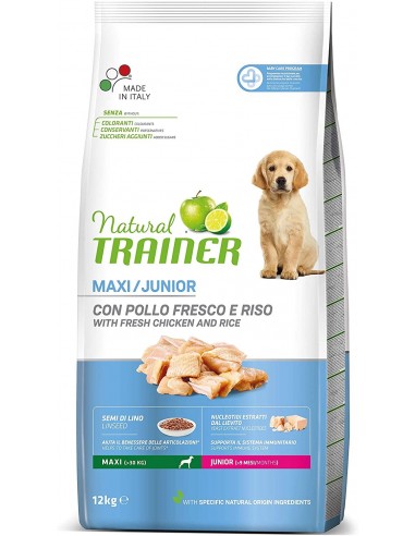 Trainer Dog Natural Maxi Junior kg 12. Cibo Secco Per Cani