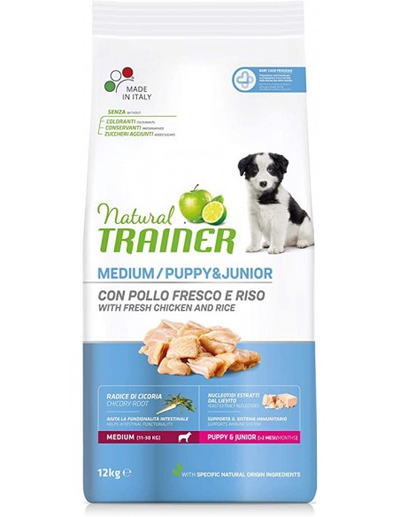 Trainer Dog Natural Medium Puppy and Junior kg 12