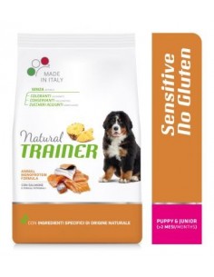 Natural Trainer cani adulti di grande taglia Tonno e Riso 12kg.Cibo Secco Per  Cani