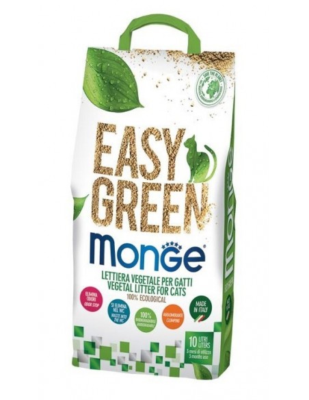 Monge Lettiera Vegetale Easy Green Lt 10 kg 3,8