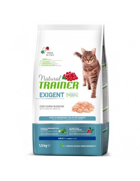 Trainer Natural Gatto Exigent Carni Bianche Kg 1,5. Alimento Per Gatti