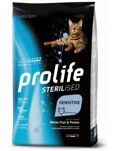 Prolife Cat Sterilised Sensitive Adult White Fish and Potato Gr.400 Cibo per Gatti