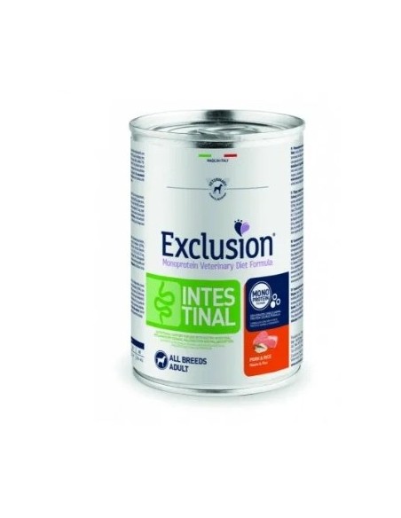 Exclusion Diet Intestinal Maiale e Riso gr 400. Alimento Per Cani