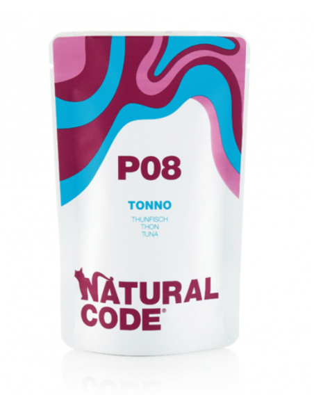 Natural Code Busta P08 Tonno Gr.70 Cibo Umido per Gatti Adulti