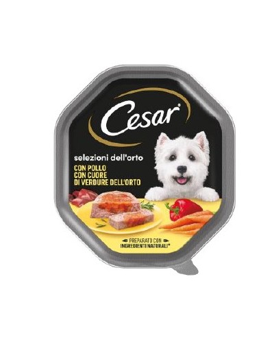 Cesar Pollo Con Cuore Di Verdure Gr. 150 Alimento Per Cani