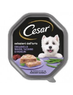 Cesar Selezioni Dell'Orto Agnello Sugoso Tacchino Fagiolini gr.150. Alimento  Per Cani