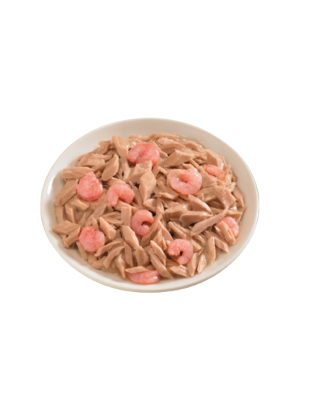 Life Cat Natural Le Ricette Tonno con Gamberetti Gr.150 Cibo Umido per Gatti