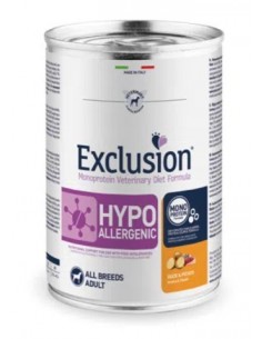 Exclusion Hypoallergenic con Anatra e Patate All Breeds gr 400. Alimento Dietetico Per Cani