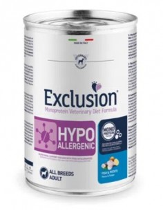 Exclusion Hypoallergenic con Pesce e Patate All Breeds gr 400. Alimento Dietetico Per Cani