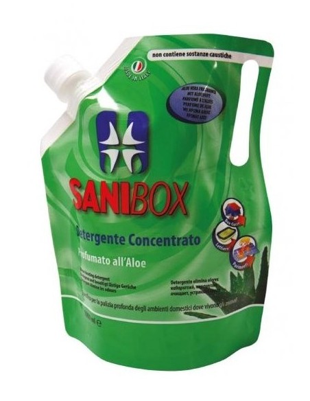 Sanibox all'aloe 1000 ml. Disinfettanti e Detergenti Per Ambienti