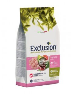 Exclusion Mediterraneo Mono Noble Grain Puppy Pollo Large Kg.12 Cibo per Cuccioli