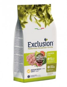 EXCLUSION MONO NOBLE GRAIN POLLO MEDIUM KG.12 2