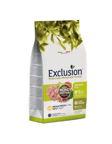 EXCLUSION MONO NOBLE GRAIN POLLO MEDIUM KG.3