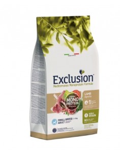 Exclusion Mono Noble Grain Agnello Small Breed gr 500. Crocchette per cani