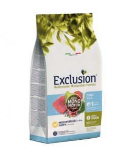 EXCLUSION MONO NOBLE GRAIN PUPPY TONNO MEDIUM KG.12 2