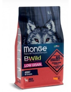 Monge Bwild Low Grain Adult Cervo Kg.2,5 Crocchette per Cani