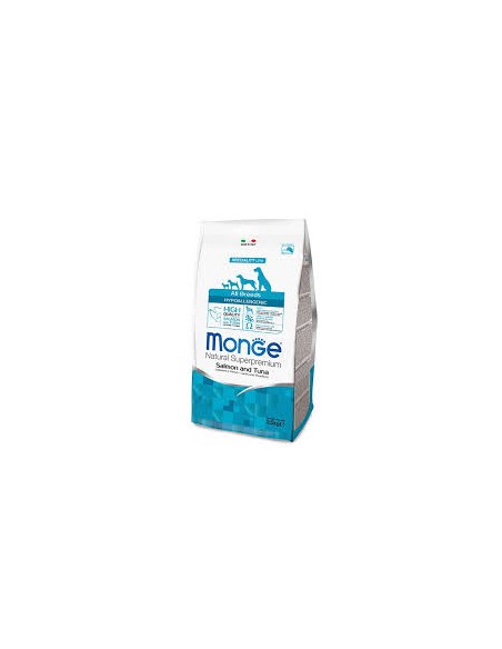 Monge Hypoallergenic Salmone e Tonno kg 2,5. Crocchette per cani