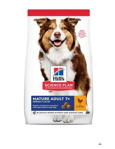 Hill's Canine Mature Medium Pollo kg 2,5. Crocchette per cani