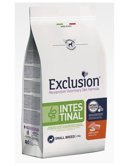 Exclusion Diet Intestinal Maiale e Riso Small kg 2. Cibo Secco per cani-Diete