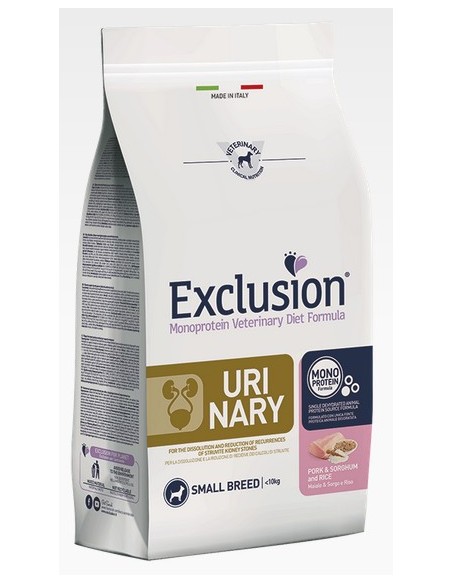 EXCLUSION DIET URINARY SMALL MAIALE E SORGHUM E RISO KG.2...