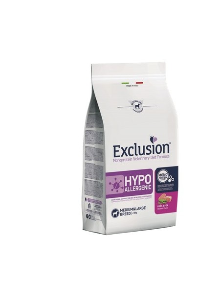 EXCLUSION DIET HYPOALLERGENIC MAIALE E PISELLI M/ L KG.3