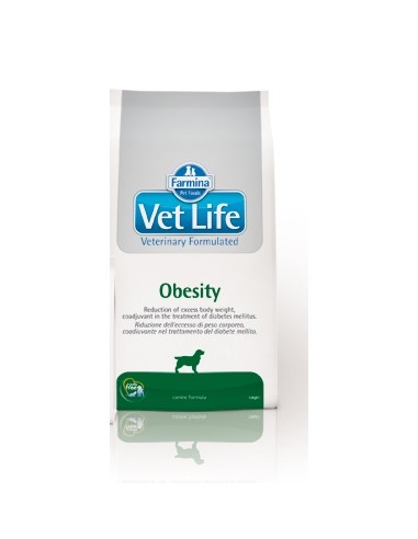 Vet Life Dog Obesity Kg.2 Farmina Cibo Secco per Cani è un alimento completo dietetico per la riduzione dell'eccesso di peso cor