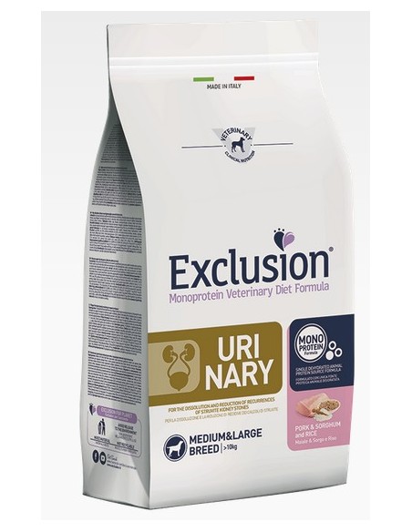 EXCLUSION DIET URINARY MAIALE E SORGHUM E RISO M/L KG.2