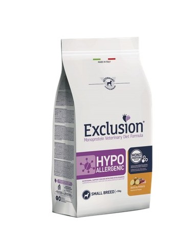 EXCLUSION DIET HYPOALLERGENIC ANATRA E PATATE SMALL KG.2...