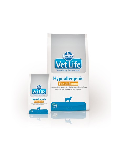 Vet Life Dog Hypoallergenic Fish and Potato Kg.2 Farmina Alimenti per Cani