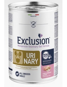 Exclusion Diet Urinary Maiale e Sorgo gr 400. Alimento Dietetico Per Cani