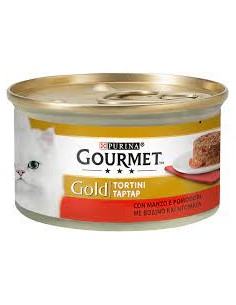 Gourmet Gold Tortino Manzo gr 85. Mangime Per Gatti