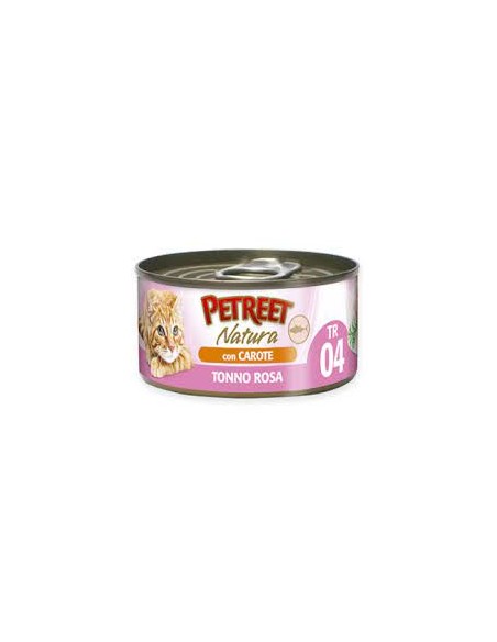 Petreet Natura Tonno Rosa Con Carote 6. Multipack. Mangime Per Gatti