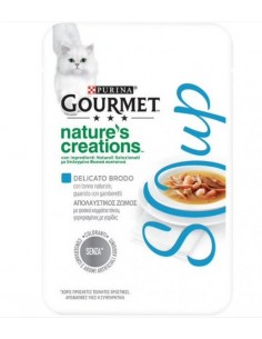 Gourmet Soup Nature's Creations Tonno e Gamberetti gr 40. Mangime Per Gatti