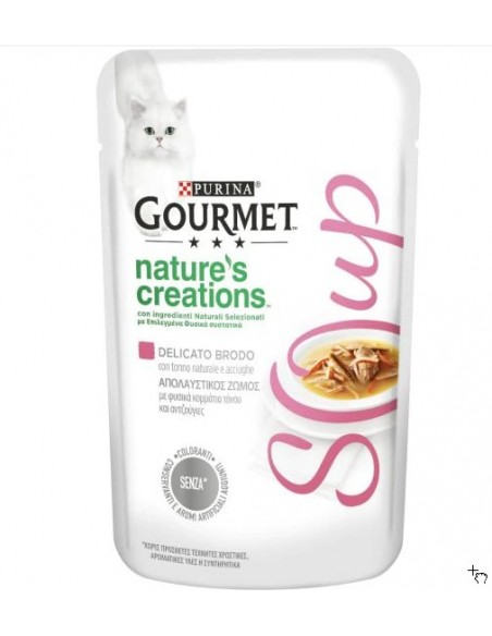 Gourmet Soup Nature's Creations Tonno e Acciughe gr 40. Mangime Per Gatti