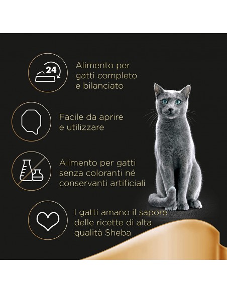 Sheba Con Vitello Pate' Classic gr 85 . Mangime Per Gatti