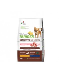 Natural Trainer Sensitive No Grain Small & Toy  Con Maiale e Patate kg 2. Cibo Per Cani