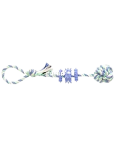 Gimdog Cotton Dent Plus Corda Con Palla e Gioco TPR.Gioco Per Cani