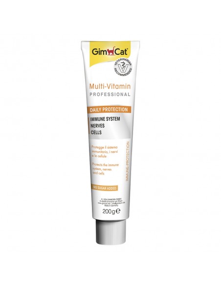 GimCat Multi-Vitamin Pasta Professional gr 200, integratori Per Gatti
