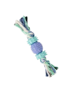 Gimdog Cotton Dent Plus Corda  Con Gioco TPR. Giochi Per Cani