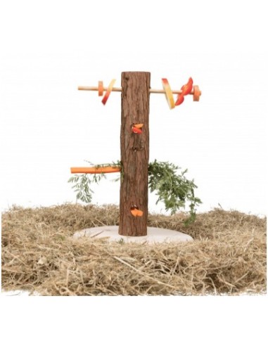 Mangiatoia Ad Albero Natural Living. Accessorio Per Roditori