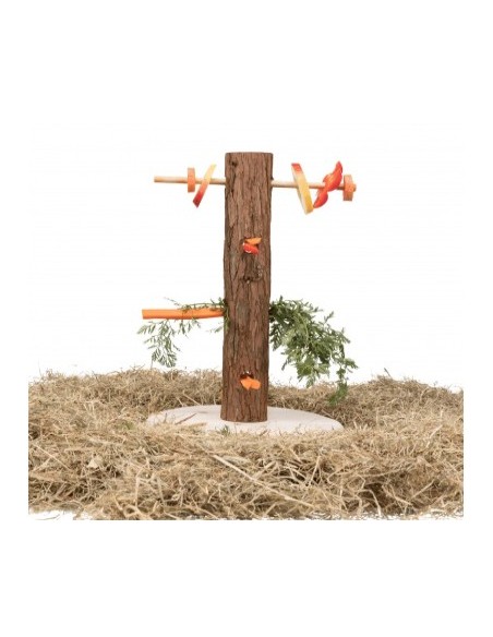 Mangiatoia Ad Albero Natural Living. Accessorio Per Roditori