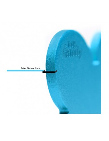 Medaglietta Basic Cerchio Grande Azzurro In Alluminio