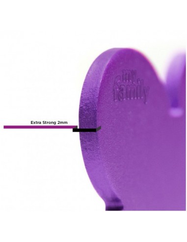 Medaglietta Basic Cerchio Grande Viola  in Alluminio. Medaglietta Per Cani