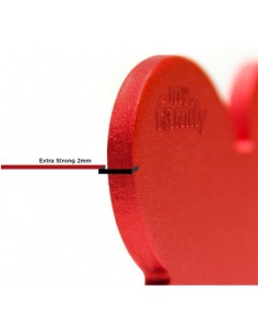 Medaglietta Basic Cuore Piccolo Rosso . Medaglietta Per Cani 2