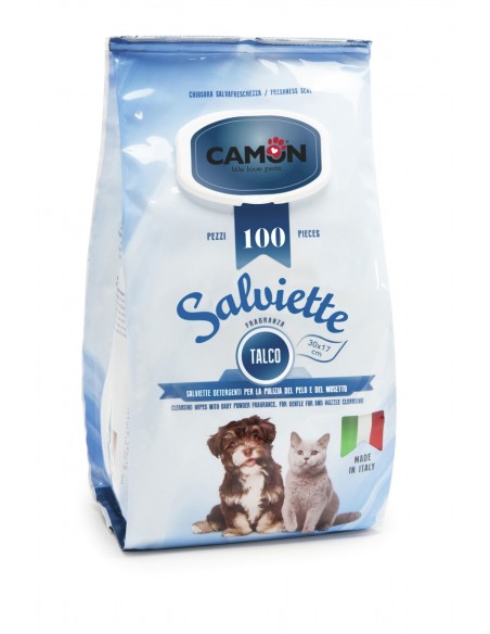 Salviette Detergenti Talco 100 Pezzi Camon Salviette Igieniche