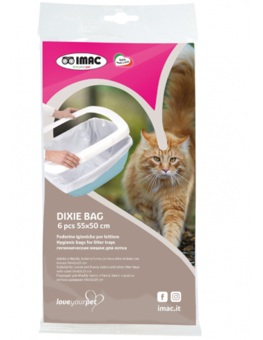 Dixie Bag 6 pz Sacchetti Igienici per Lettiere