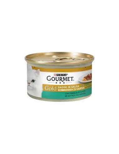 Gourmet Gold Dadini Coniglio e Carote gr 85. Alimento Per Gatti