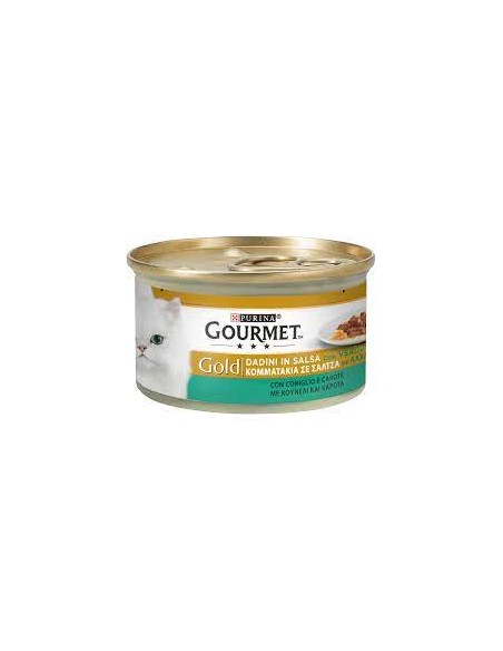 Gourmet Gold Dadini Coniglio e Carote gr 85. Alimento Per Gatti