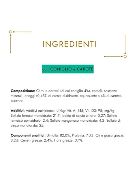 Gourmet Gold Dadini Coniglio e Carote gr 85. Alimento Per Gatti