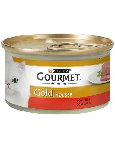 Gourmet Gold Mousse Con Manzo gr 85. Alimento Per Gatti